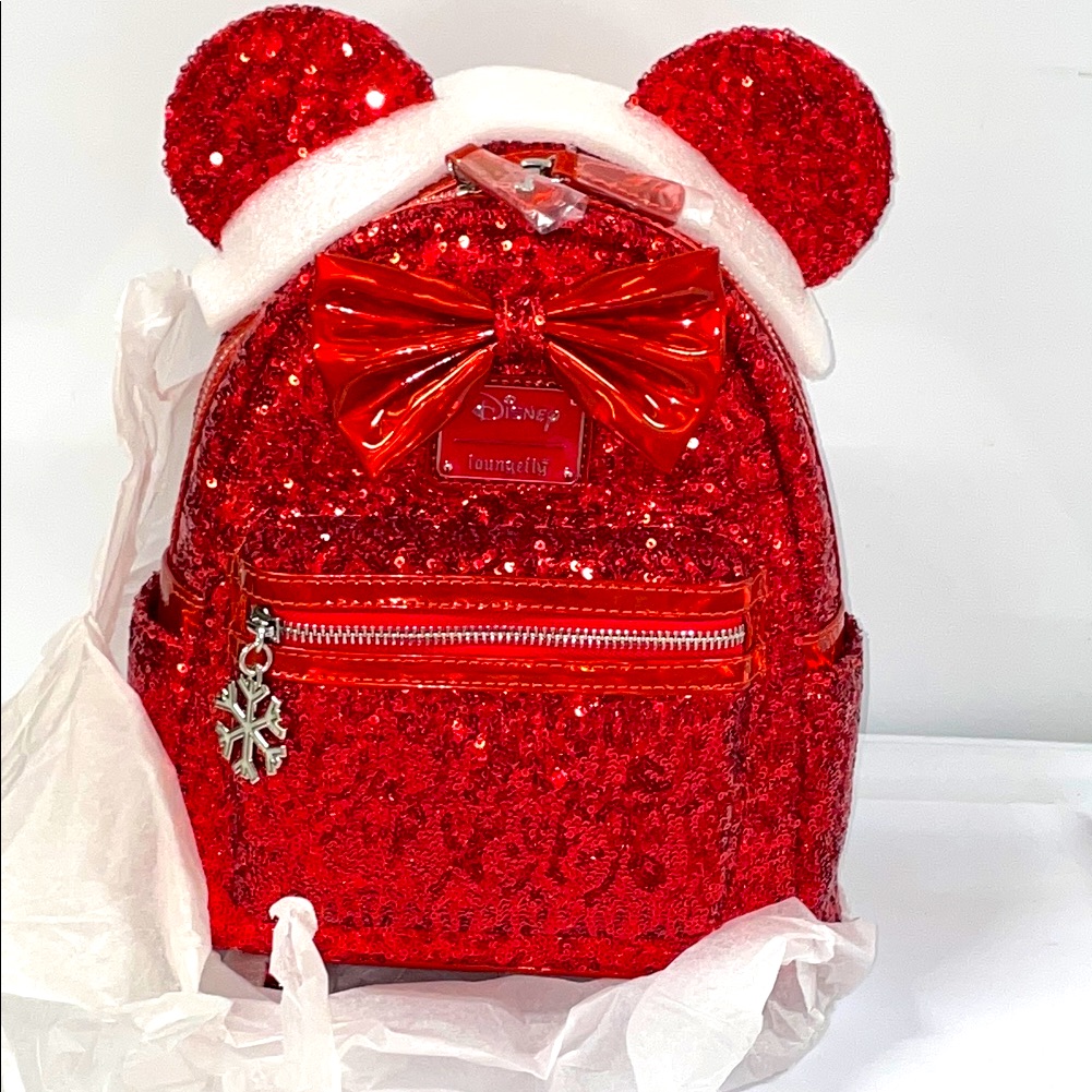 24hr Drop Red Sequin Loungefly Backpack